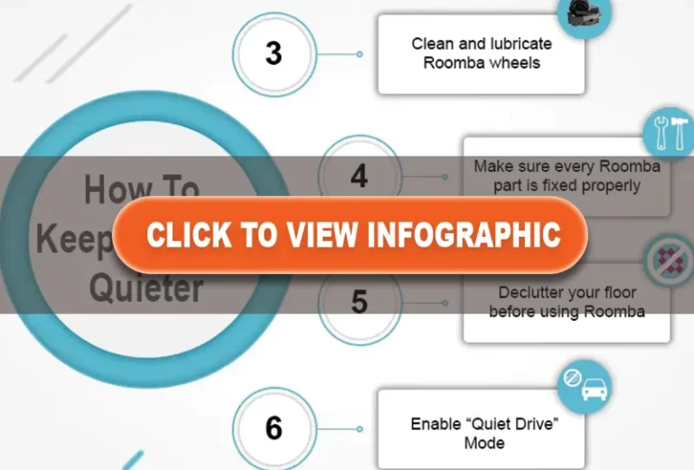 infographics on how to make roomba quieter