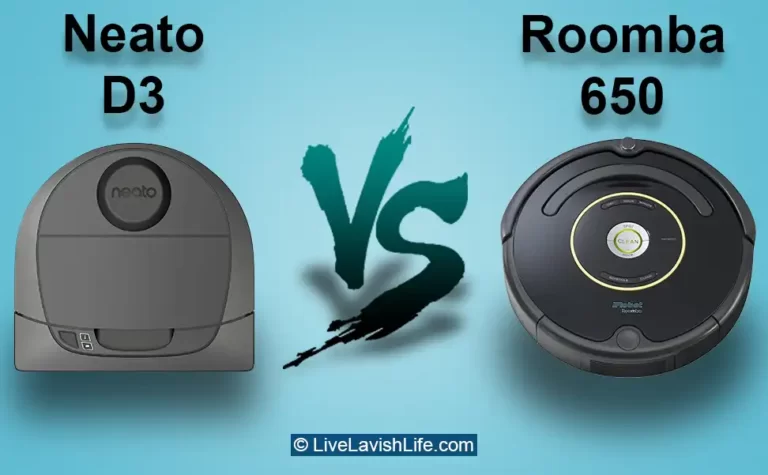 neato d3 vs roomba 650 comparison