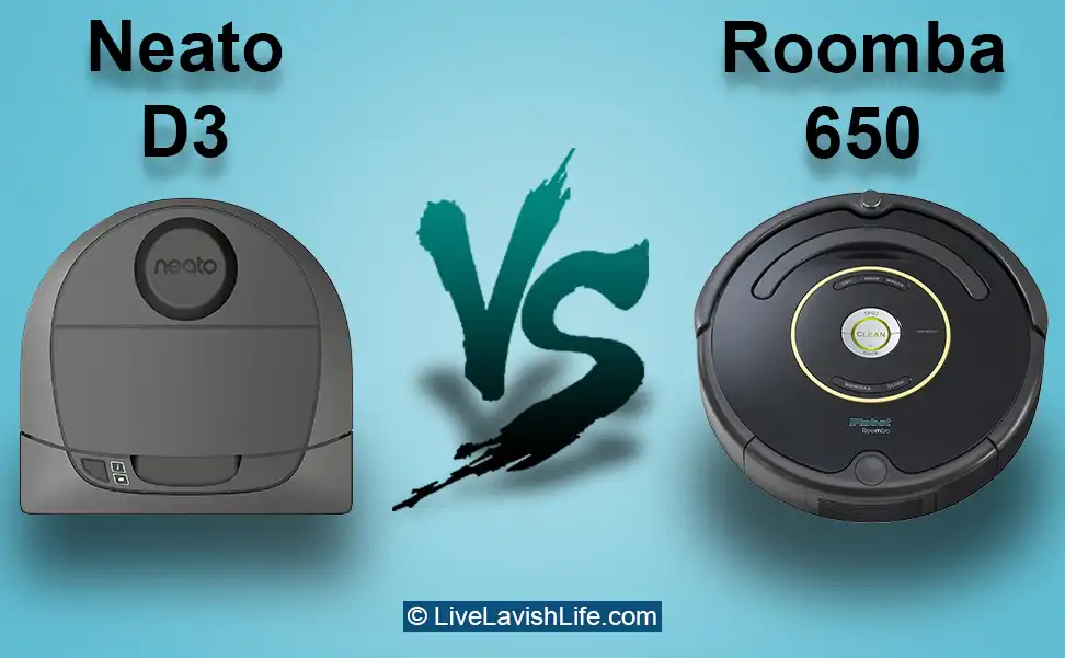neato d3 vs roomba 650 comparison featured image project