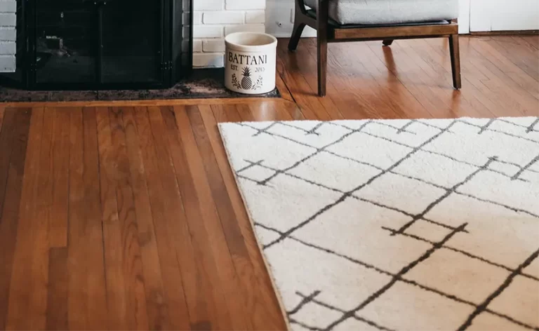 how to clean an area rug on a hardwood floor